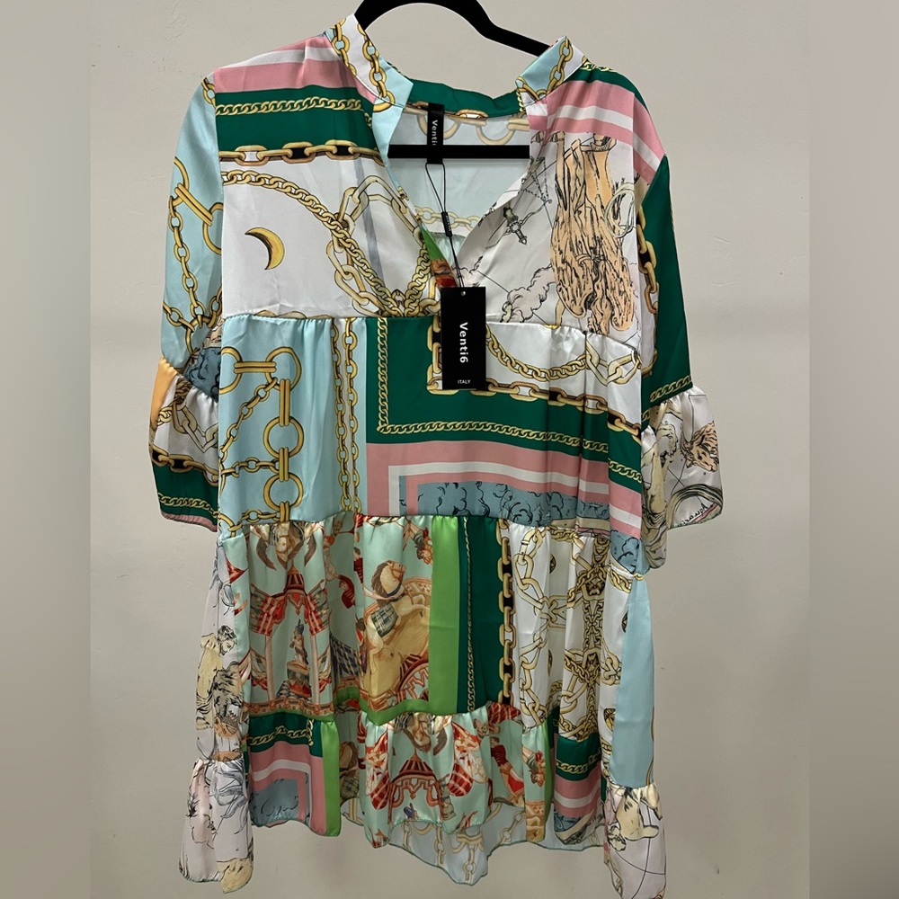 💗 Multi-Print Oversized Blouse